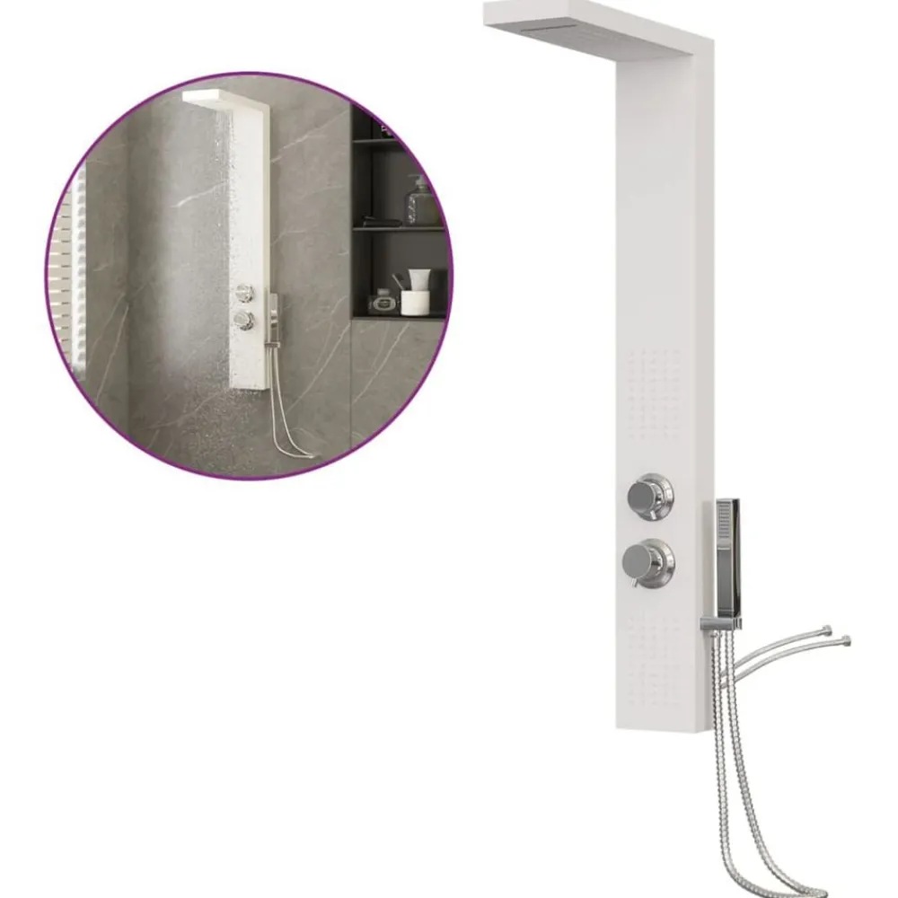 Douchepaneelsysteem aluminium>vidaXL Clearance