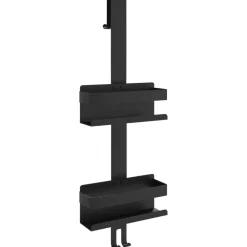 Boekenkasten & Wandplanken*vidaXL Doucherekje hangend geborsteld 304 roestvrij staal mat Zwart