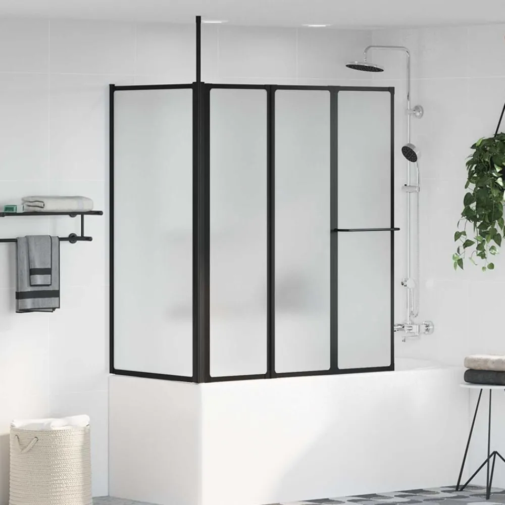 Sanitair & Loodgietersbenodigdheden*vidaXL Douchescherm Wit 120 x 70 x 137 cm Aluminium