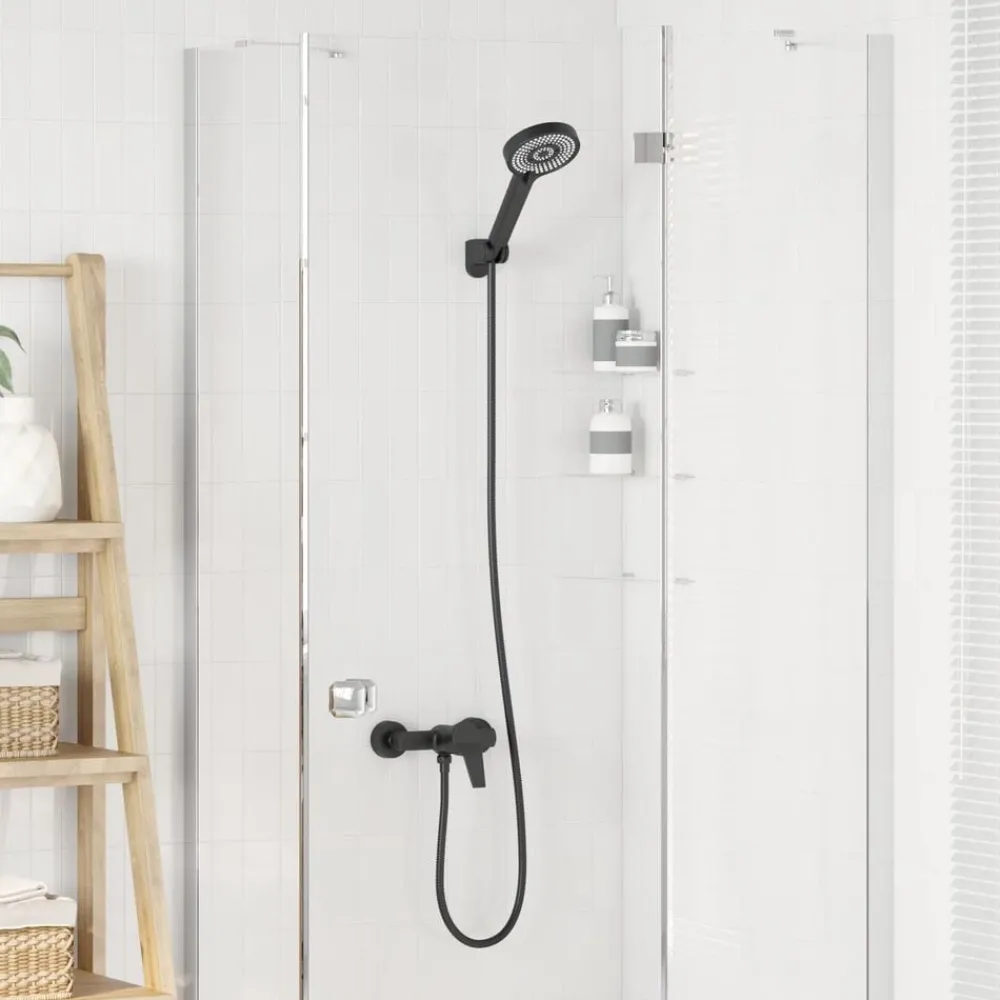 Sanitair & Loodgietersbenodigdheden*vidaXL Doucheset G 1 / 2 inch Koper Zwart