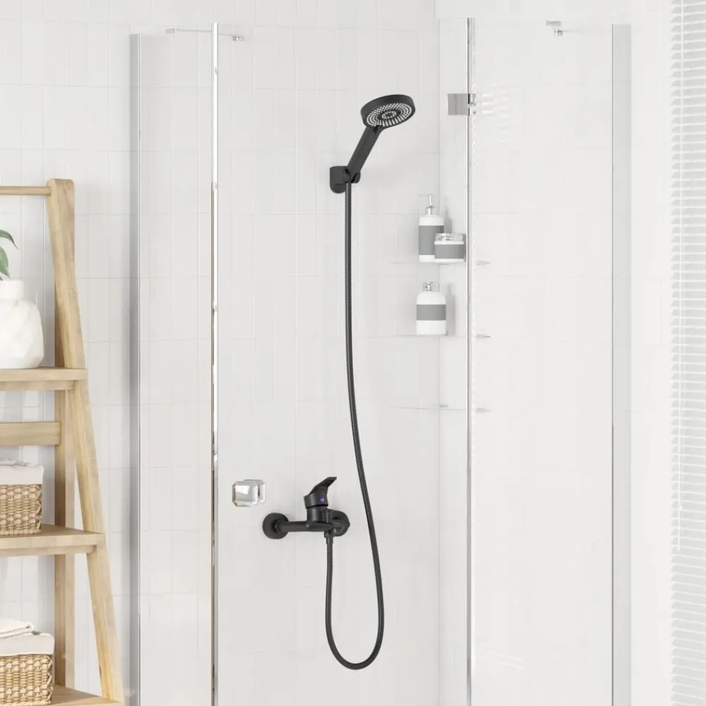 Sanitair & Loodgietersbenodigdheden*vidaXL Doucheset G 1 / 2 inch Zwart