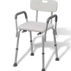 Douchestoel aluminium wit>vidaXL Best
