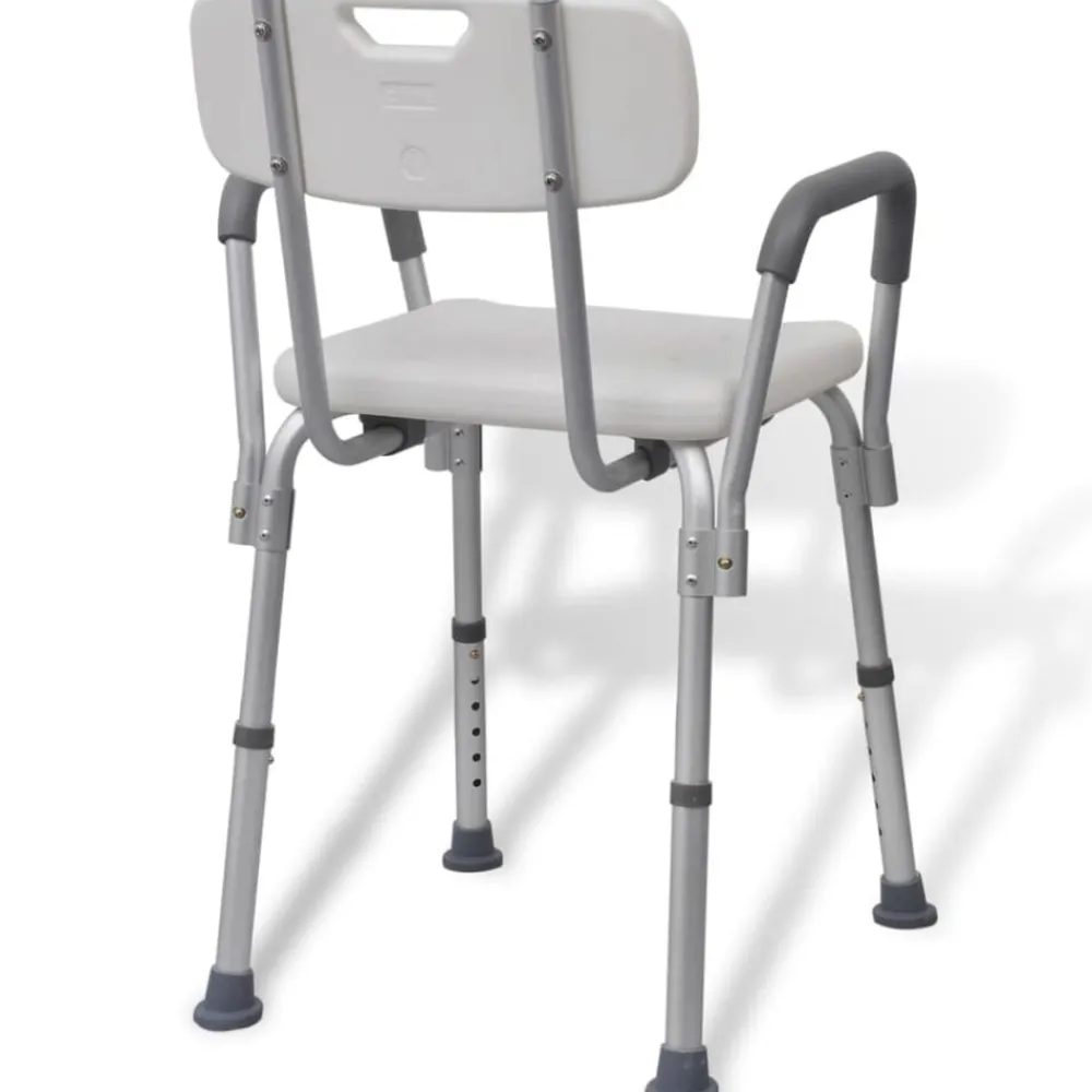 Douchestoel aluminium wit>vidaXL Best