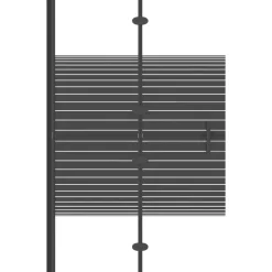 Sanitair & Loodgietersbenodigdheden*vidaXL Douchewand inklapbaar 80x140 cm zwart