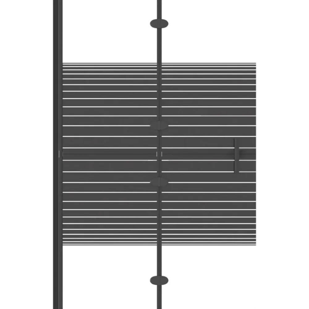 Sanitair & Loodgietersbenodigdheden*vidaXL Douchewand inklapbaar 80x140 cm zwart