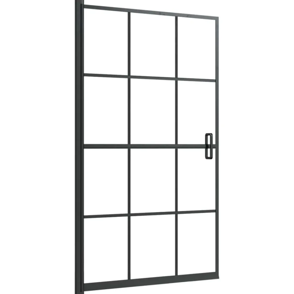 Douchewand 80x140 cm ESG zwart>vidaXL Discount