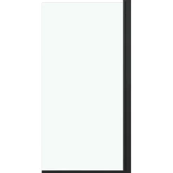 Sanitair & Loodgietersbenodigdheden*vidaXL Douchewand 68x130 cm ESG zwart