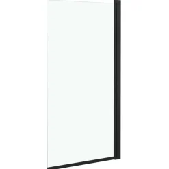 Sanitair & Loodgietersbenodigdheden*vidaXL Douchewand 68x130 cm ESG zwart