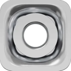 Bouwbeslag*vidaXL Draadbuis Invoeg 2 pcs Zwart en Zilver 15,8 x 15,8 x 22,5 mm