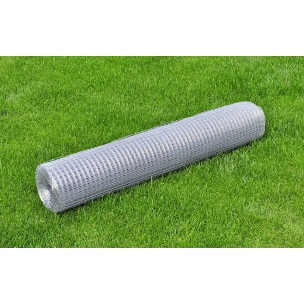 Draadgaas vierkant 1x25 m gegalvaniseerd staal kleurig>vidaXL Clearance