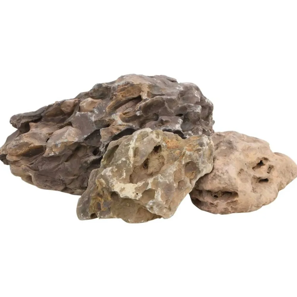 Huisdierbenodigdheden*vidaXL Drakenstenen 25 kg 10-40 cm Grijs