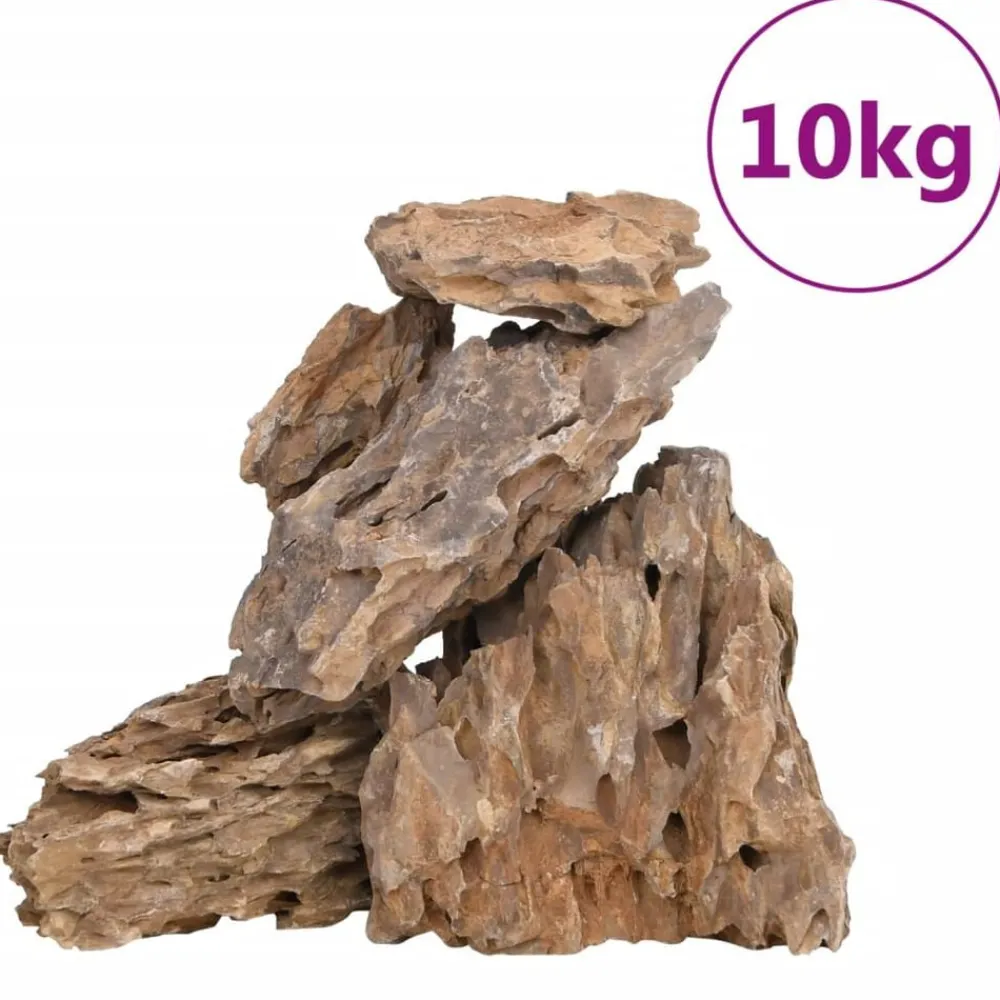 Huisdierbenodigdheden*vidaXL Drakenstenen gemende kleur 10 kg 10-30 cm Multikleur