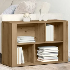 Kasten & Opbergmeubelen*vidaXL Dressoir Artisan Eiken 80 x 30 x 53 cm Bewerkt hout artisanaal eikenkleurig