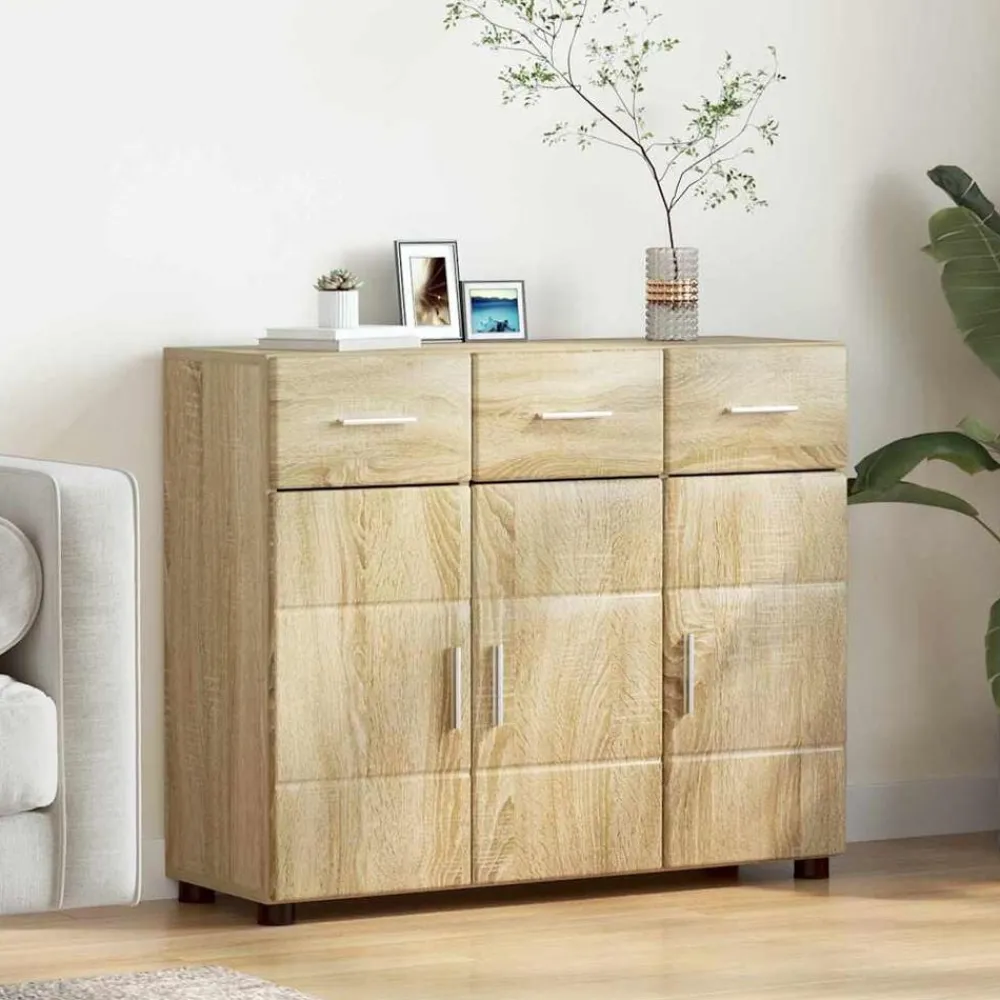Dressoir FLORIN 88,5 x 30,5 x 73 cm Bewerkt hout>vidaXL