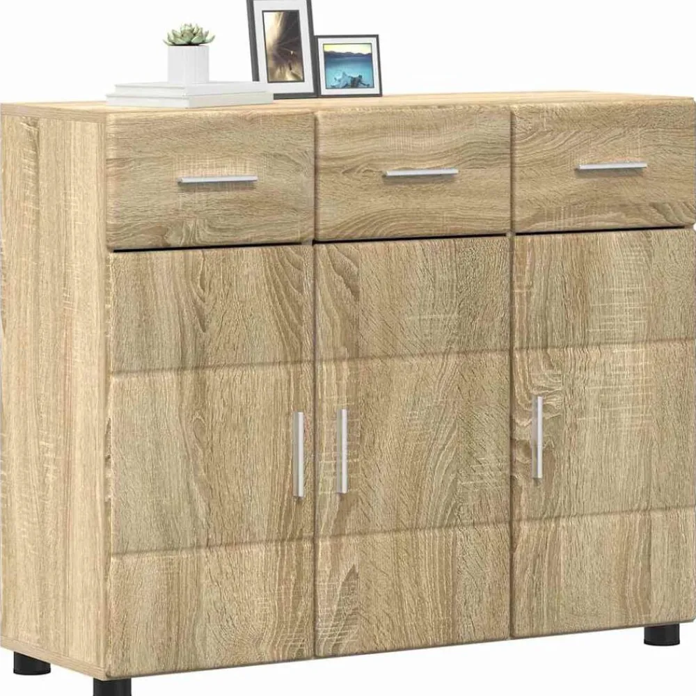 Dressoir FLORIN 88,5 x 30,5 x 73 cm Bewerkt hout>vidaXL