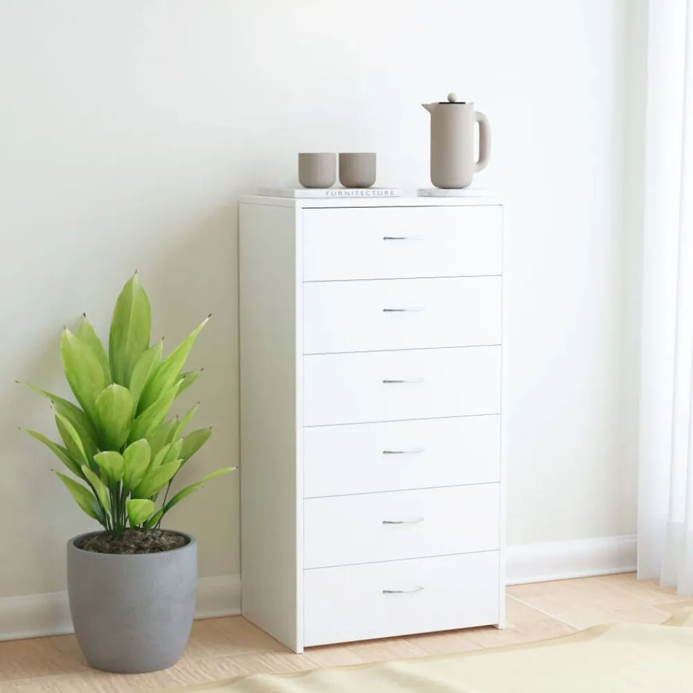 Dressoir met 6 lades 50x34x96 cm bewerkt hout>vidaXL Sale