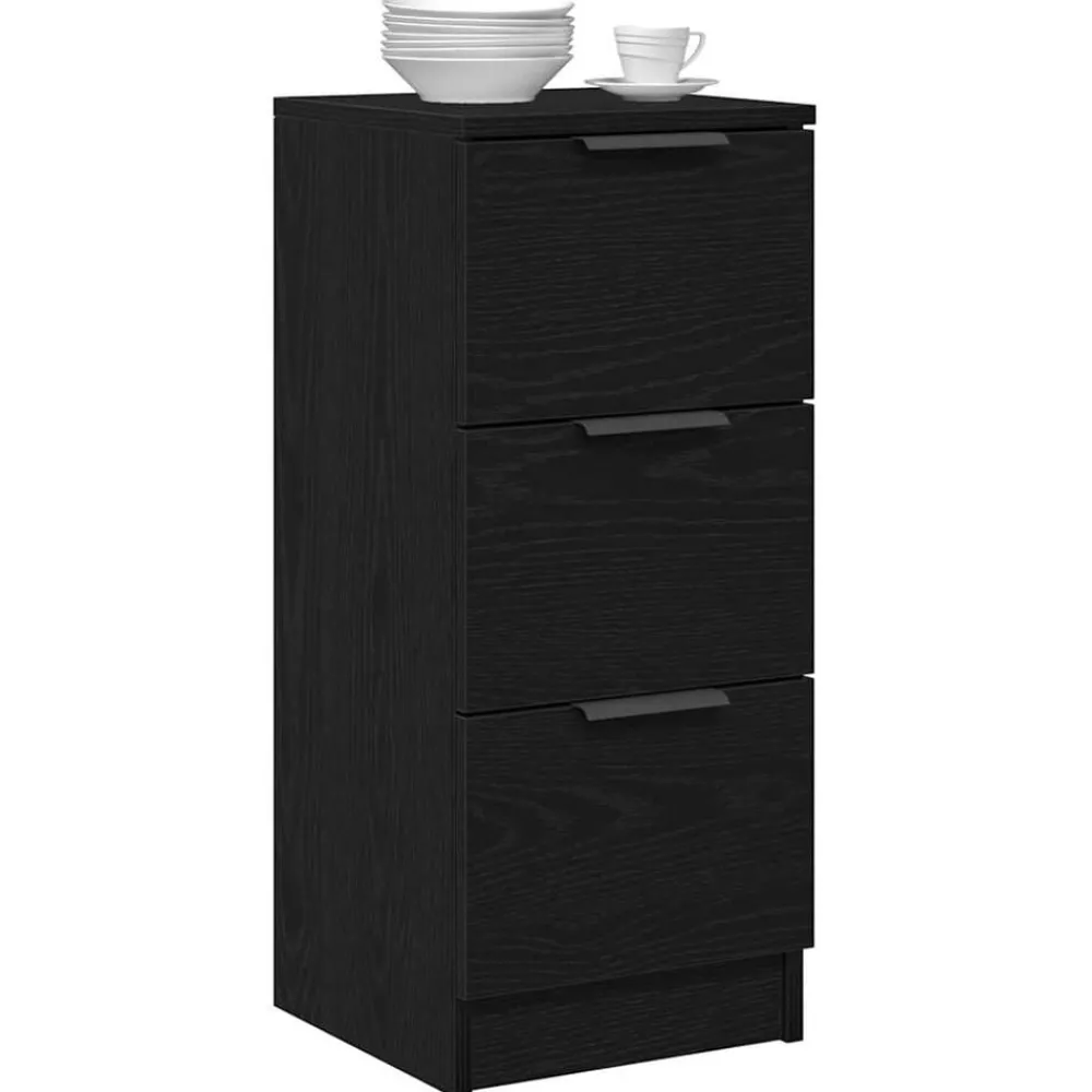 Dressoir met lade 30 x 30 x 70 cm Bewerkt hout>vidaXL New