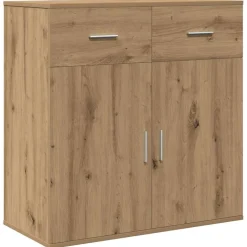 Dressoir met lade Artisan Eiken 78 x 38 x 80 cm Bewerkt hout>vidaXL Clearance