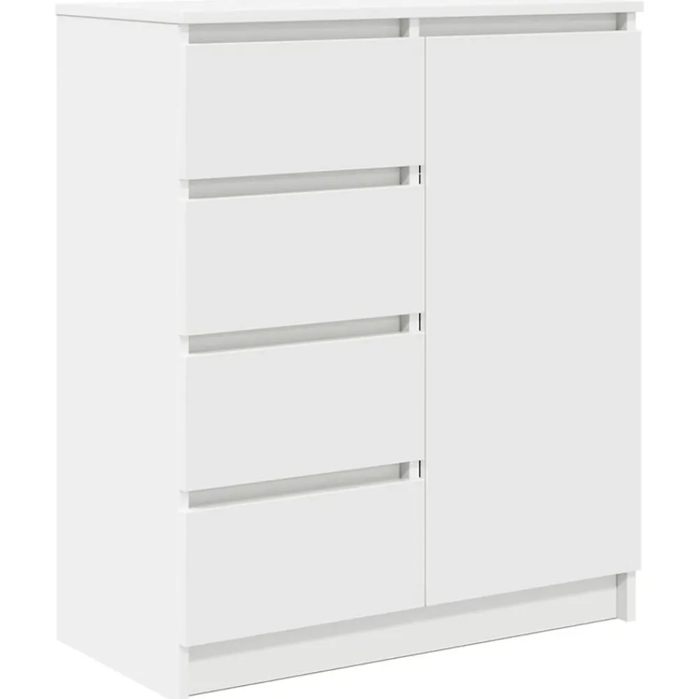 Kasten & Opbergmeubelen*vidaXL Dressoir met lades 71x35x84 cm spaanplaat Wit