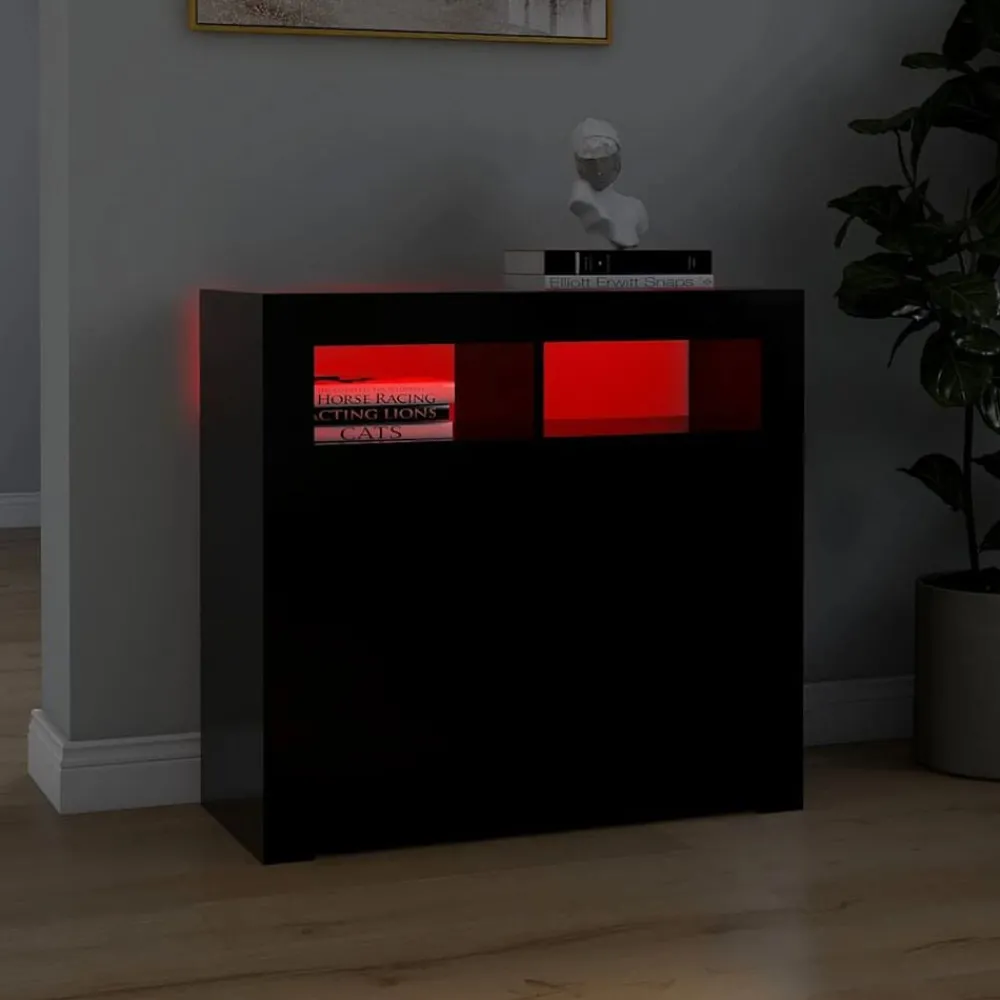 Dressoir met LED-verlichting 80x35x75 cm>vidaXL Outlet