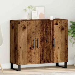 Dressoir Oudhout 90 x 34 x 80 cm Bewerkt hout>vidaXL Online
