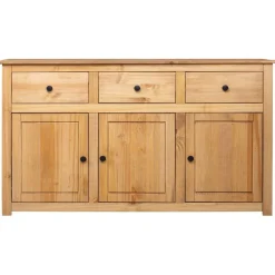 Kasten & Opbergmeubelen*vidaXL Dressoir Panama Range 135x40x80 cm massief grenenhout Bruin