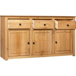 Kasten & Opbergmeubelen*vidaXL Dressoir Panama Range 135x40x80 cm massief grenenhout Bruin