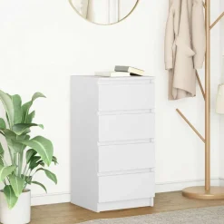 Kasten & Opbergmeubelen*vidaXL Dressoir 37,5x35x76 cm bewerkt hout Wit