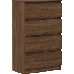 Kasten & Opbergmeubelen*vidaXL Dressoir 60x35x98,5 cm bewerkt hout bruin eikenkleur