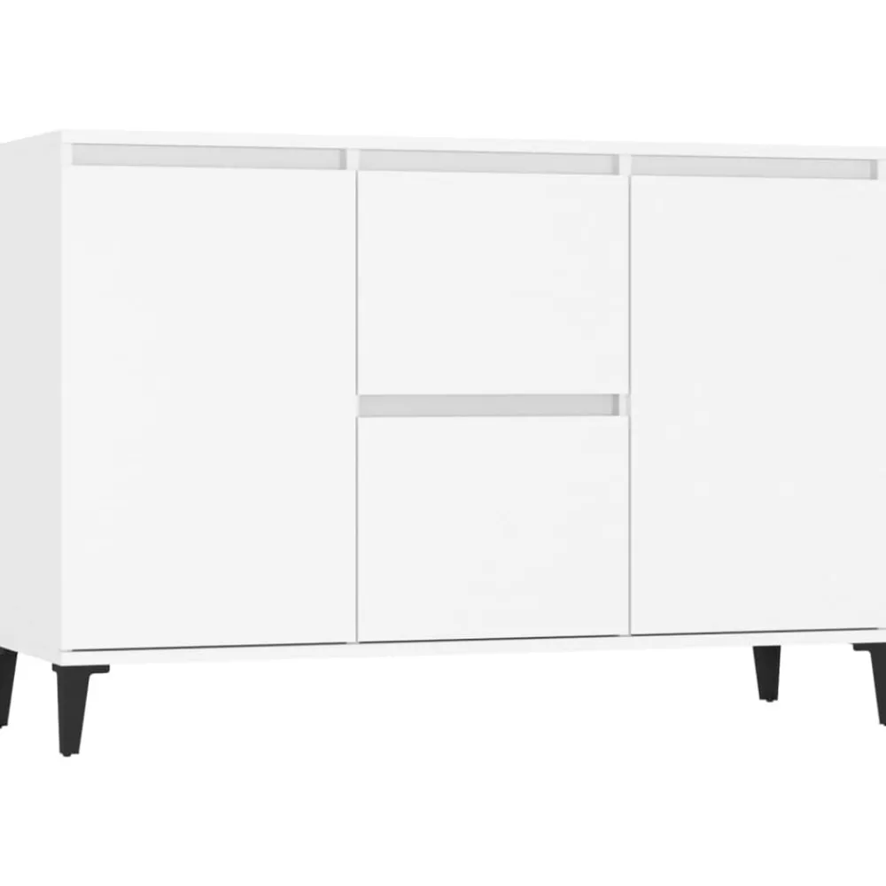 Kasten & Opbergmeubelen*vidaXL Dressoir 102x35x70 cm bewerkt hout Wit