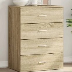 Dressoir 60x39x80 cm bewerkt hout kleurig>vidaXL Hot