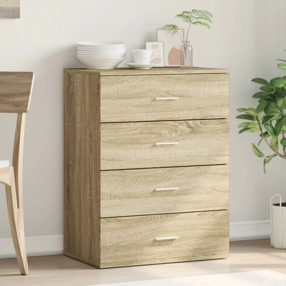 Dressoir 60x39x80 cm bewerkt hout kleurig>vidaXL Hot