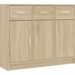 Dressoir 91x28x75 cm bewerkt hout kleurig>vidaXL Discount