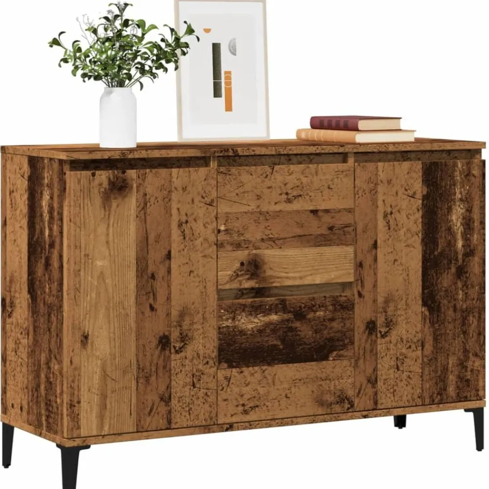 Kasten & Opbergmeubelen*vidaXL Dressoir 102x35x70 cm bewerkt hout kleurig Oud hout