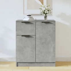 Kasten & Opbergmeubelen*vidaXL Dressoir 60x30x70 cm bewerkt hout Betongrijs