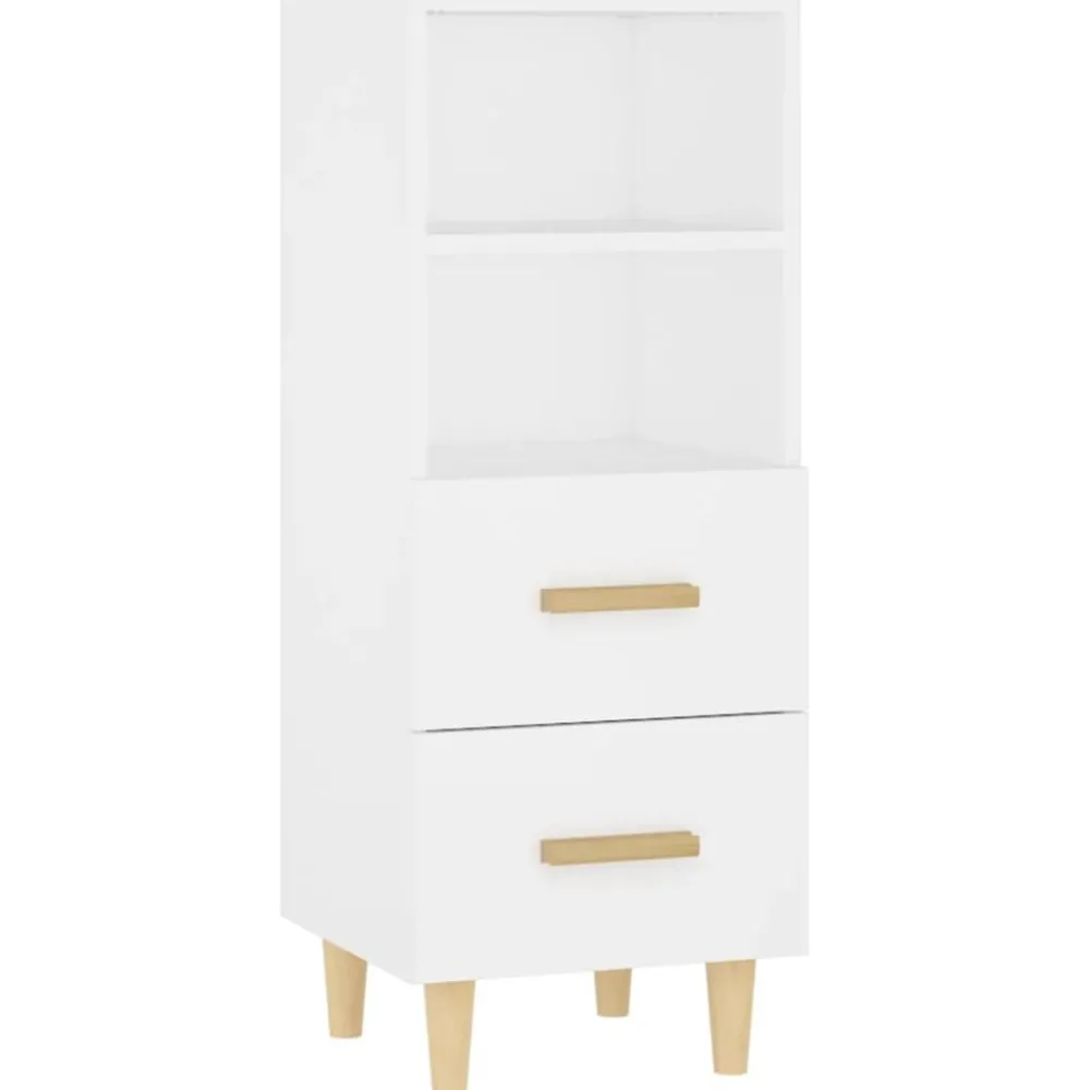 Kasten & Opbergmeubelen*vidaXL Dressoir 34,5x34x90 cm bewerkt hout Wit