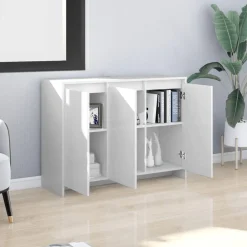 Kasten & Opbergmeubelen*vidaXL Dressoir 102x33x75 cm bewerkt hout Wit
