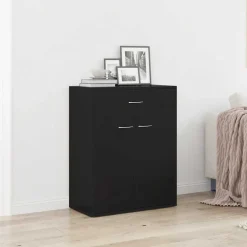 Kasten & Opbergmeubelen*vidaXL Dressoir 60x30x75 cm bewerkt hout Zwart