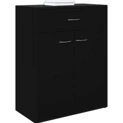 Kasten & Opbergmeubelen*vidaXL Dressoir 60x30x75 cm bewerkt hout Zwart