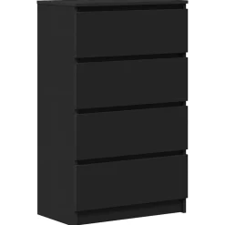 Kasten & Opbergmeubelen*vidaXL Dressoir 60x35x98,5 cm bewerkt hout Zwart
