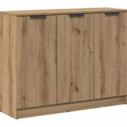 Dressoir 90,5x30x70 cm bewerkt hout artisanaal eikenkleur>vidaXL New