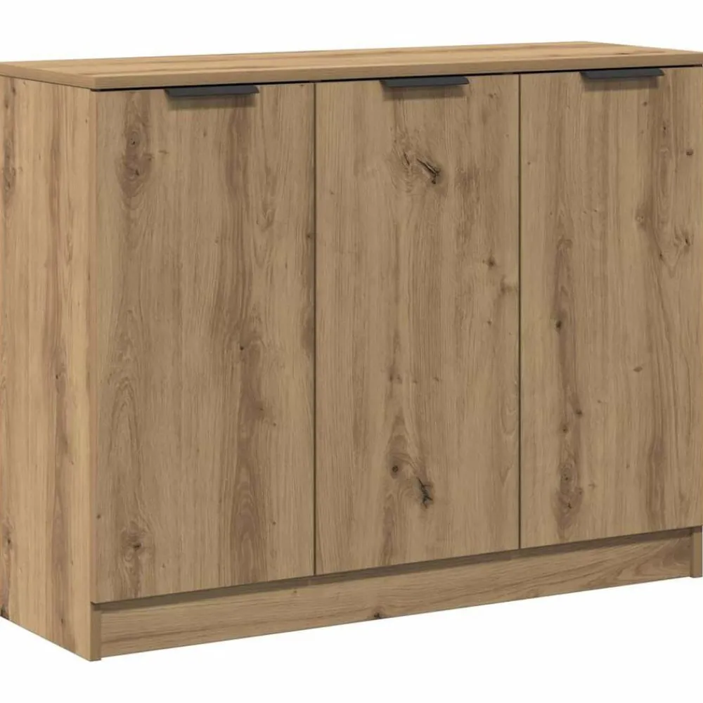Dressoir 90,5x30x70 cm bewerkt hout artisanaal eikenkleur>vidaXL New