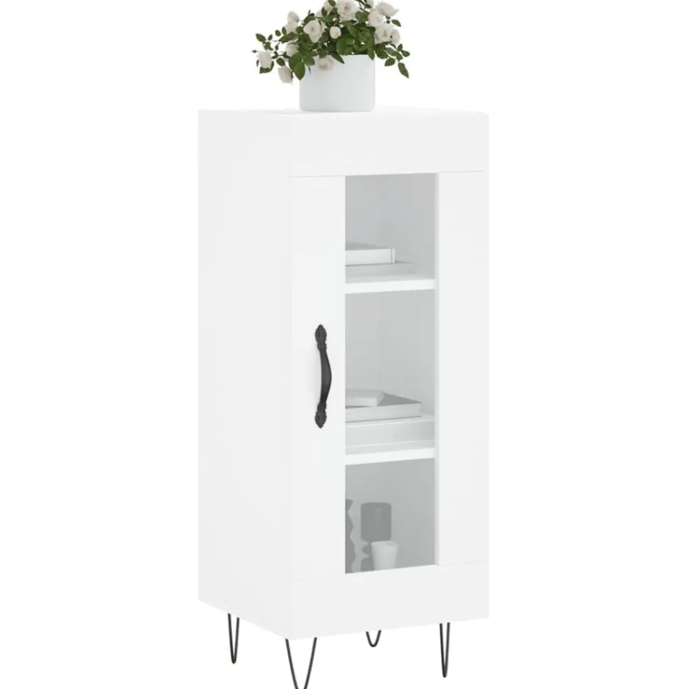 Kasten & Opbergmeubelen*vidaXL Dressoir 34,5x34x90 cm bewerkt hout Wit