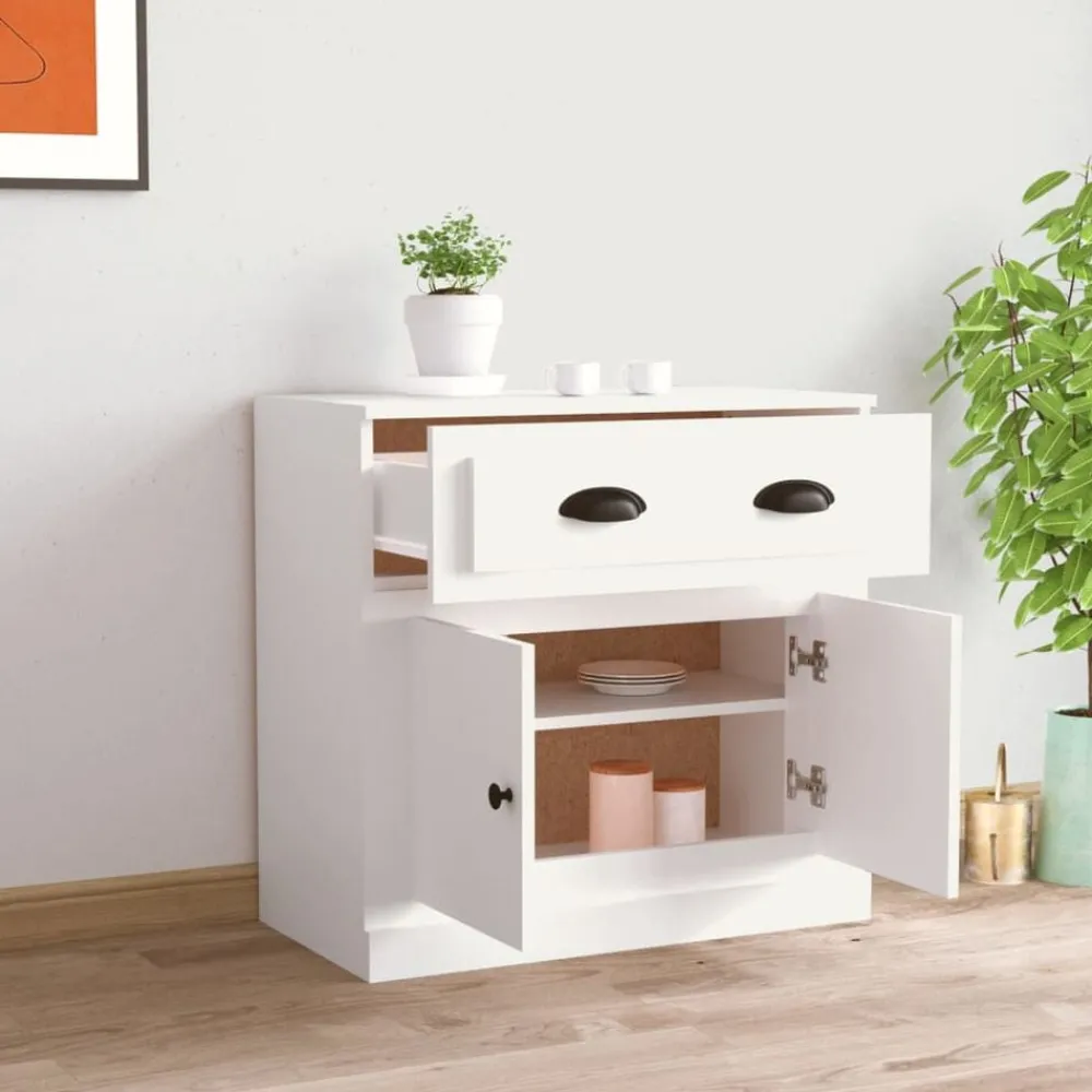 Kasten & Opbergmeubelen*vidaXL Dressoir 70x35,5x67,5 cm bewerkt hout Wit