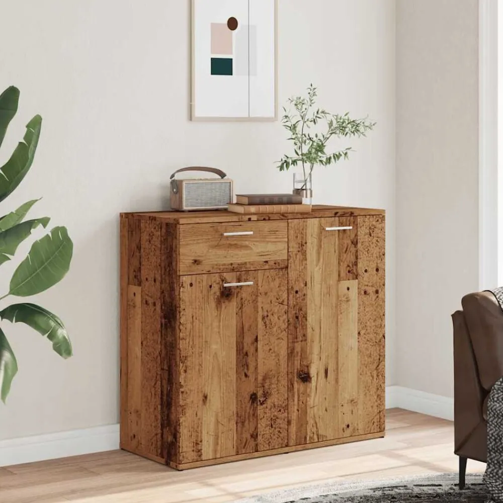 Dressoir 80x36x75 cm bewerkt hout kleurig>vidaXL Sale
