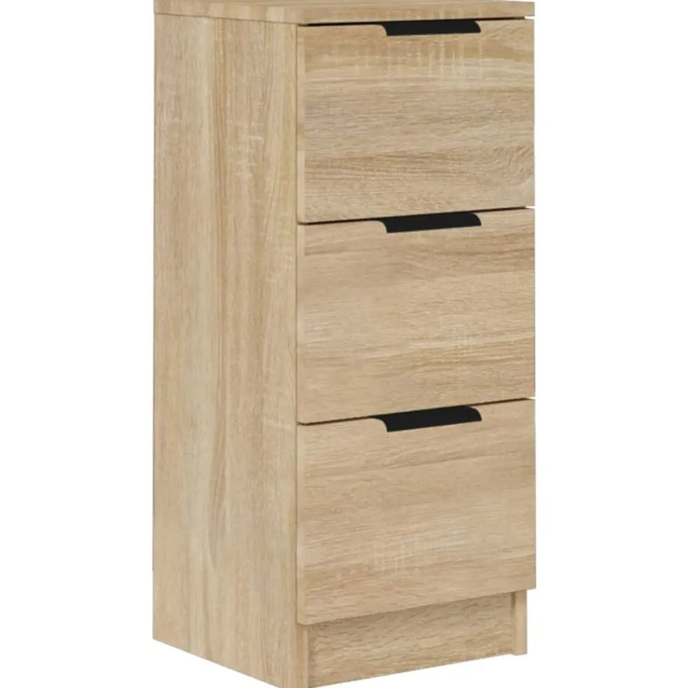 Kasten & Opbergmeubelen*vidaXL Dressoir 30x30x70 cm bewerkt hout kleurig Sonoma eiken