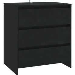 Kasten & Opbergmeubelen*vidaXL Dressoir 70x41x75 cm bewerkt hout Zwart