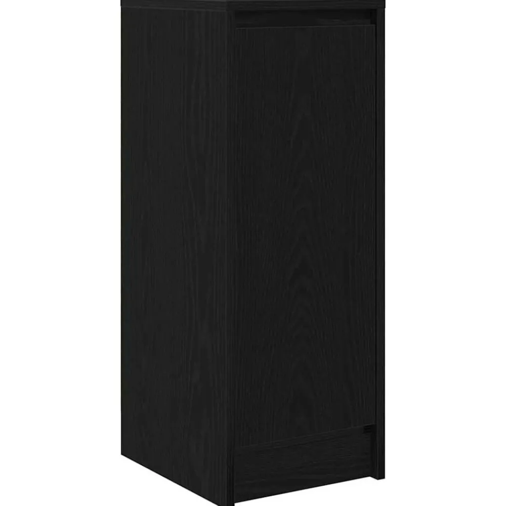 Kasten & Opbergmeubelen*vidaXL Dressoir 29,5x34x76 cm spaanplaat kleurig Zwart eiken