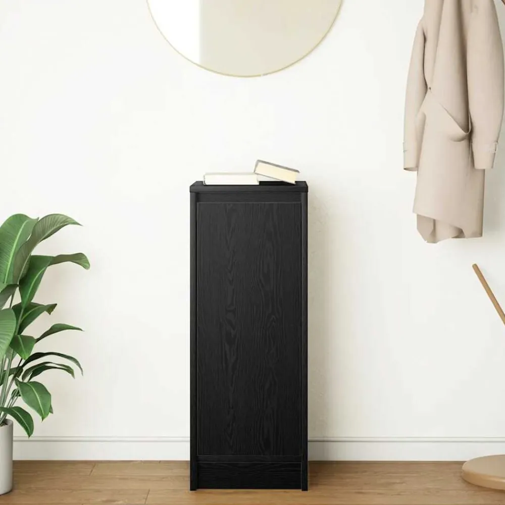 Kasten & Opbergmeubelen*vidaXL Dressoir 29,5x34x76 cm spaanplaat kleurig Zwart eiken