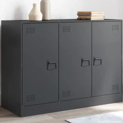 Dressoir 99x39x73 cm staal kleurig>vidaXL Outlet